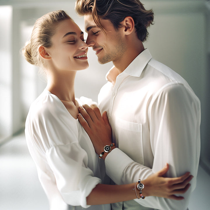Sonne&Moon Touch-Armbänder mit Schutzperlen des Sonnensystems