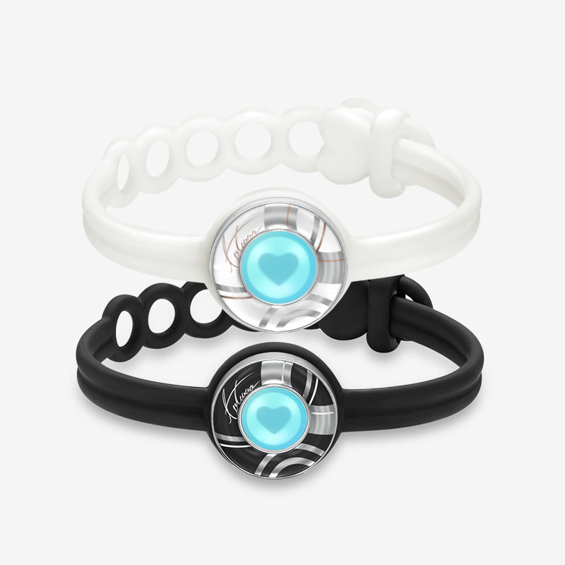 Candy Wave Touch Bracelets (Black+White) – totwoo