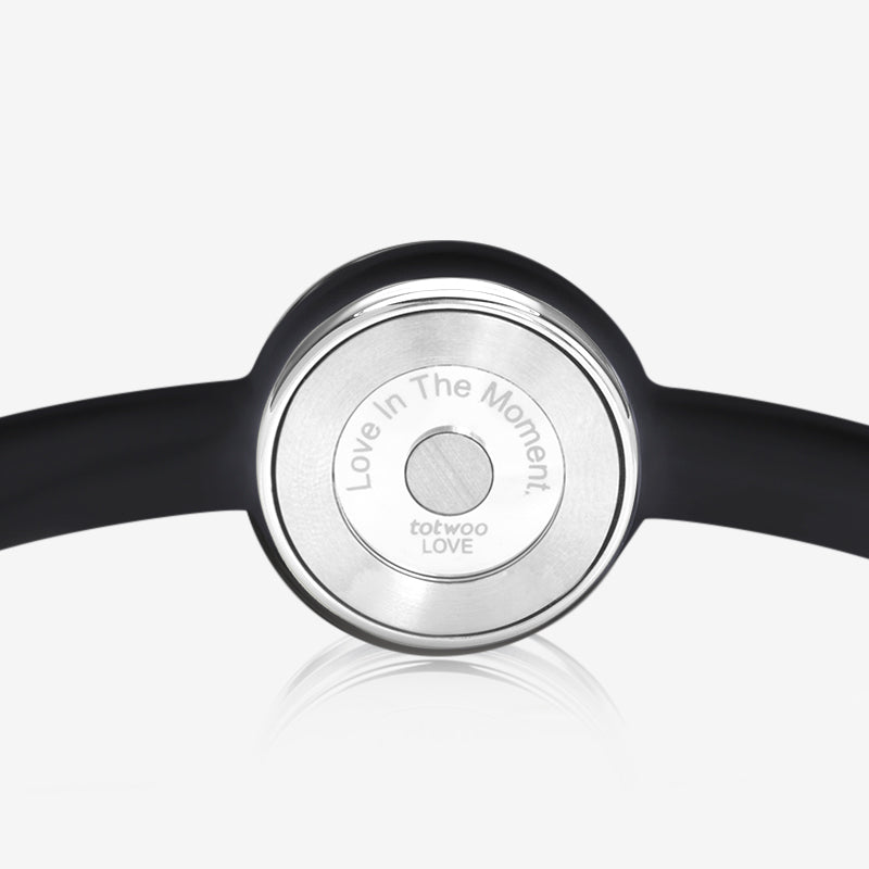 Bonbonwellen -Touch -Armbänder (schwarz+schwarz)