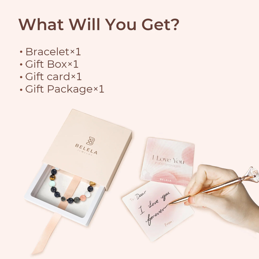 Pulseira personalizada de projeção de fotos com pedras preciosas