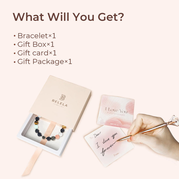 Pulseira personalizada de projeção de fotos com pedras preciosas