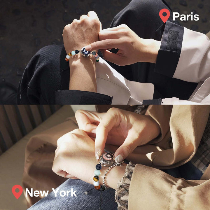 Sonne&Moon Touch-Armbänder mit Schutzperlen des Sonnensystems