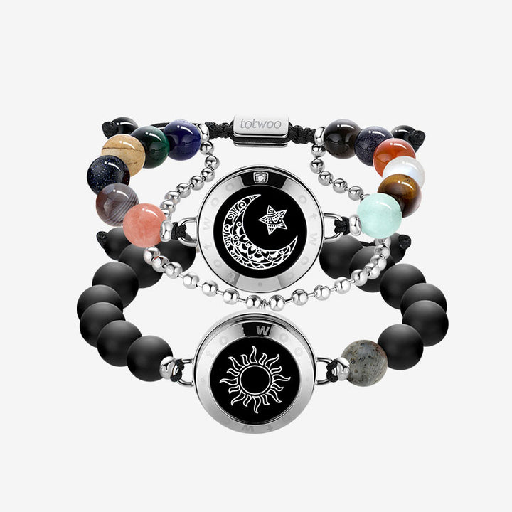Sonne&Moon Energy Touch-Armbänder mit 13 Arten von Naturperlen