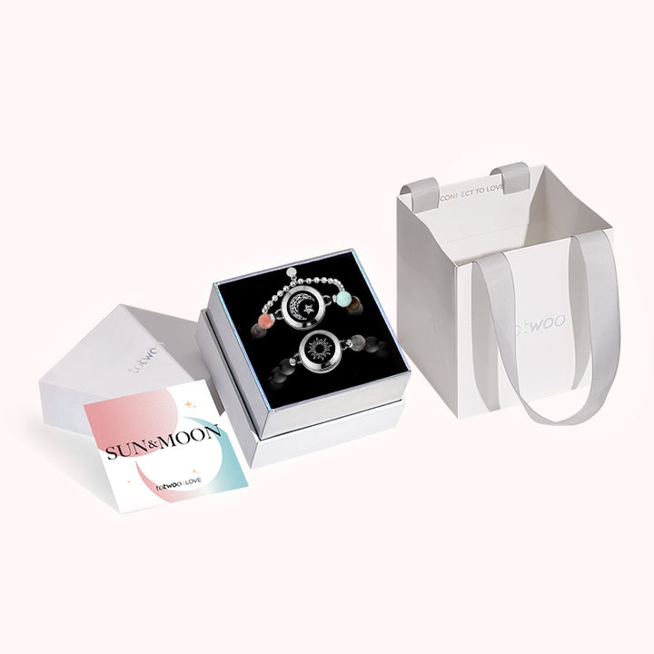Sonne&Moon Energy Touch-Armbänder mit 13 Arten von Naturperlen