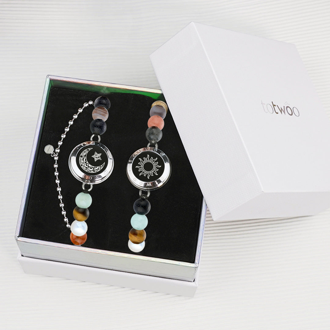 Sonne&Moon Touch-Armbänder mit Schutzperlen des Sonnensystems