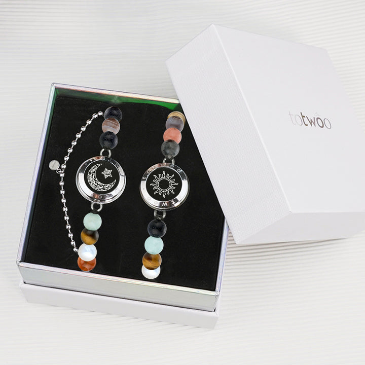 Sonne&Moon Touch-Armbänder mit Schutzperlen des Sonnensystems