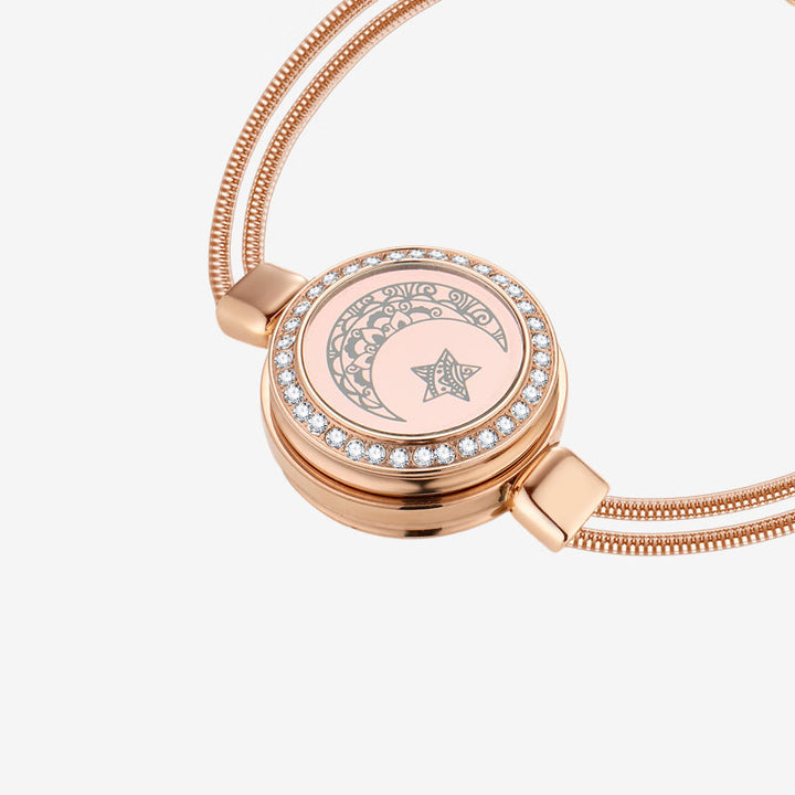 Sonne & Moon Touch-Armbänder (Schlangenkette + geflochtene Kordel)