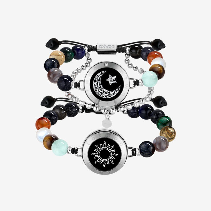 Sonne&Moon Touch-Armbänder mit Schutzperlen des Sonnensystems