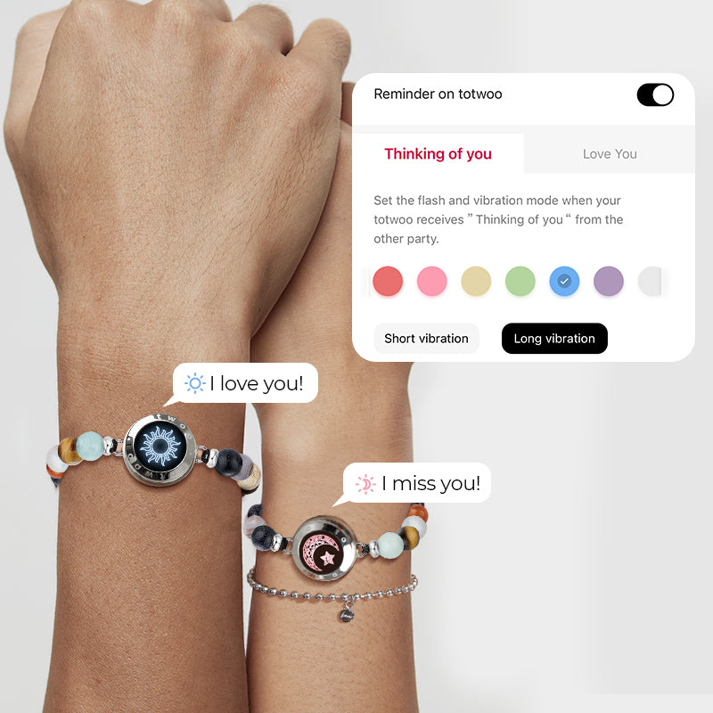 Sonne&Moon Touch-Armbänder mit Schutzperlen des Sonnensystems