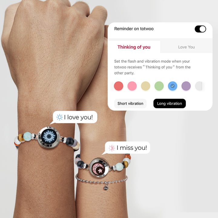 Sonne&Moon Touch-Armbänder mit Schutzperlen des Sonnensystems