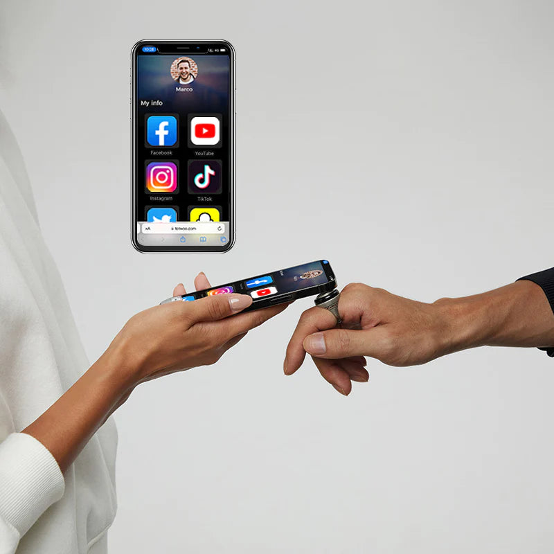 totwoo Treffen Sie Hermes Griechisch -Münz -Smart -Ring