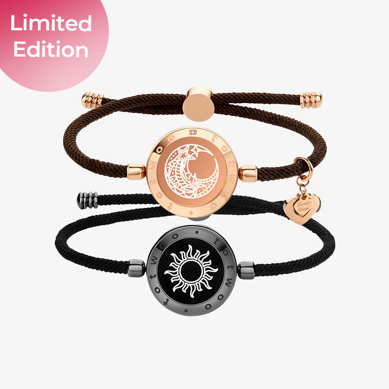 Limited Edition - Sun & Lunar Touch Bracelets with Milan Rope (Black+Brown)