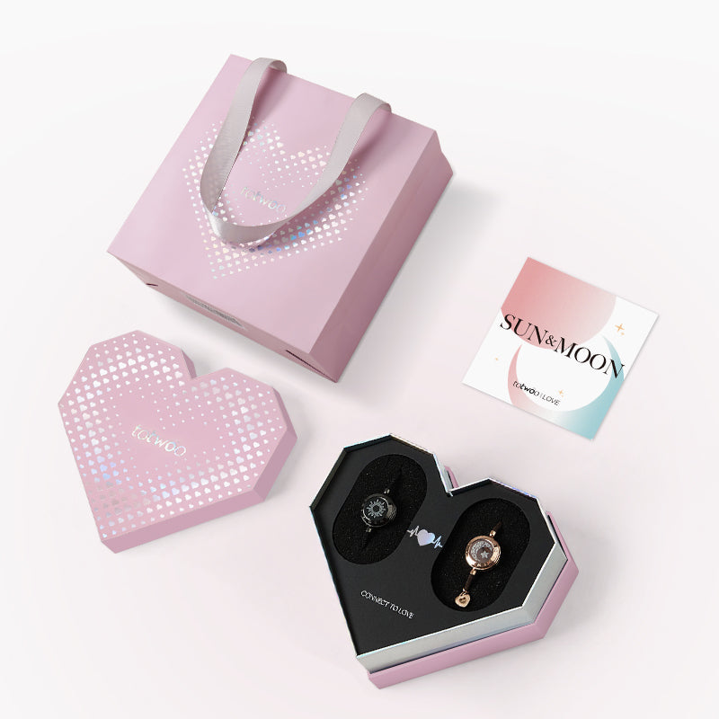 [10th Anniversary Packaging] Sun&Moon Touch Bracelets with Milan Rope (Black+Brown)