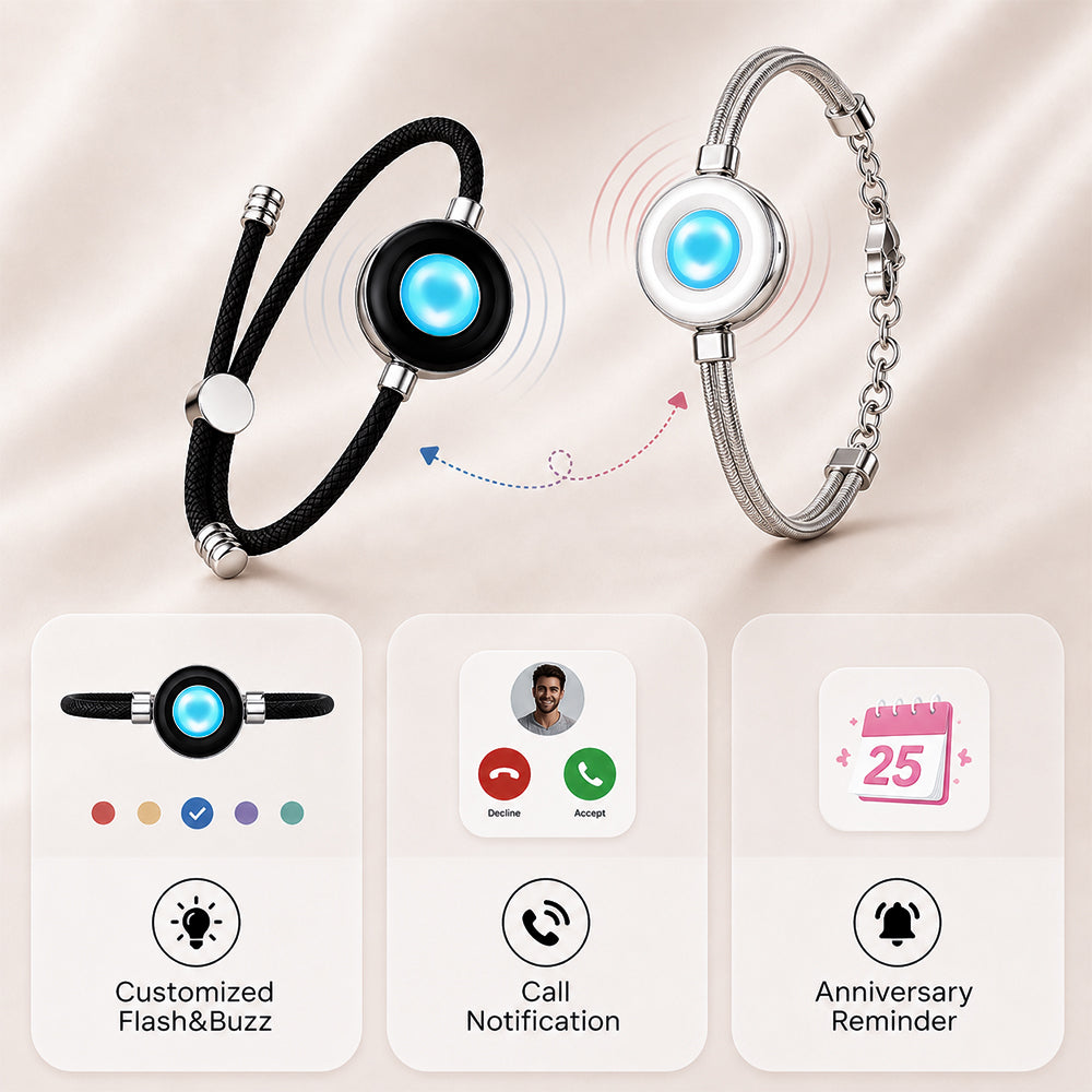 Bracelets tactiles Candy Wave (bleu profond + bleu clair)