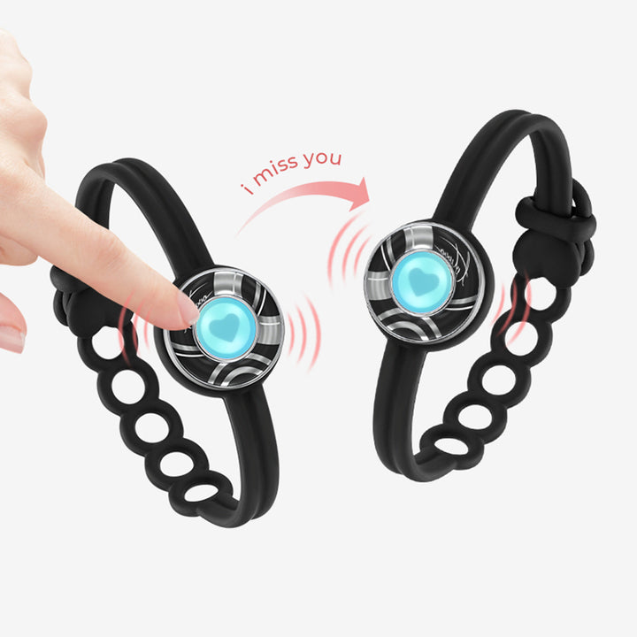 Pulseras de toque de ola de dulces (negro+negro)