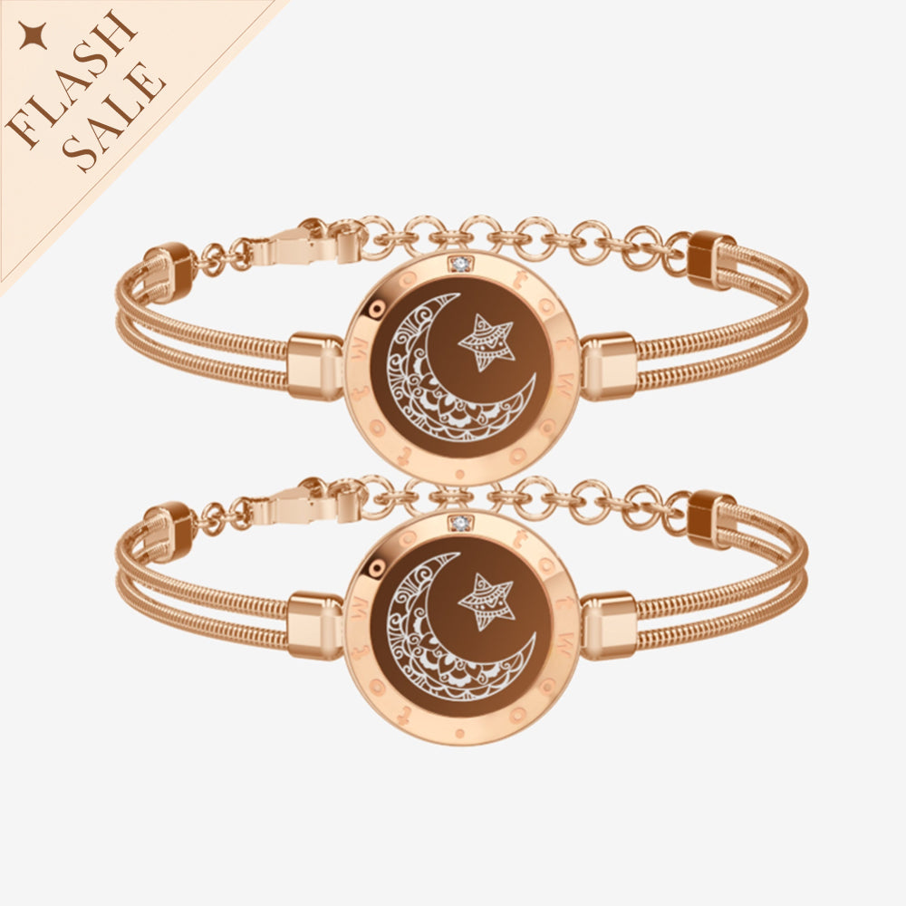 Moon & Moon Touch Bracelets Snake Chain