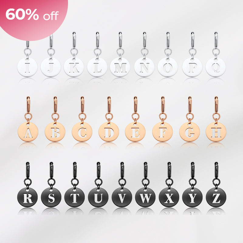 totwoo Letter Charm (Silver/Rose Gold/Black)