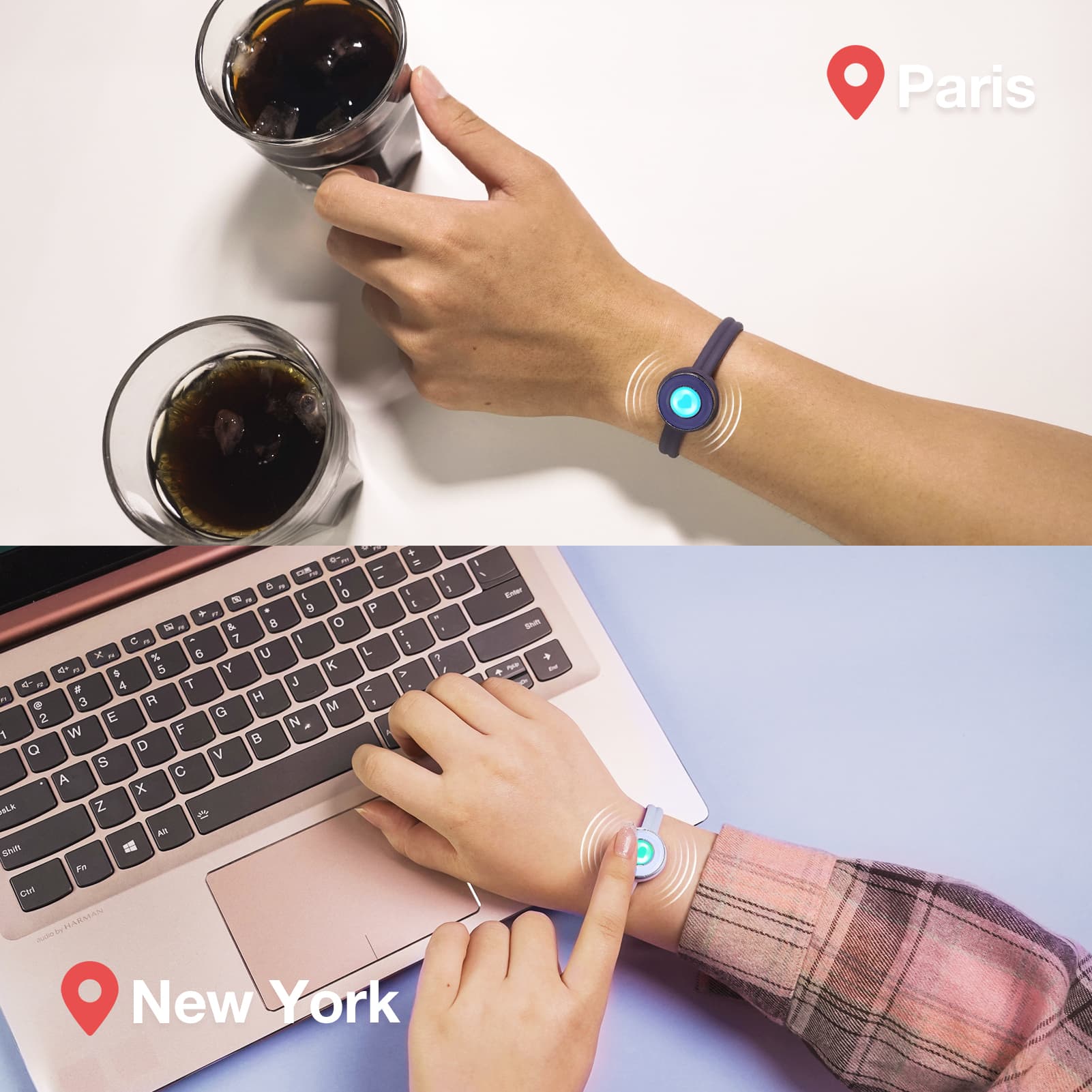 Candy Original Touch Bracelets(Deep Blue+Light Blue)