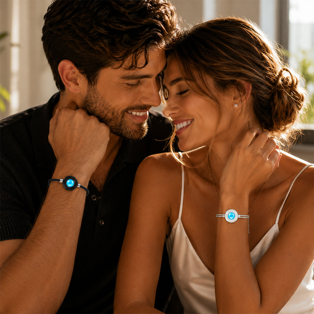 Bracelets tactiles Candy Wave (bleu profond + bleu clair)