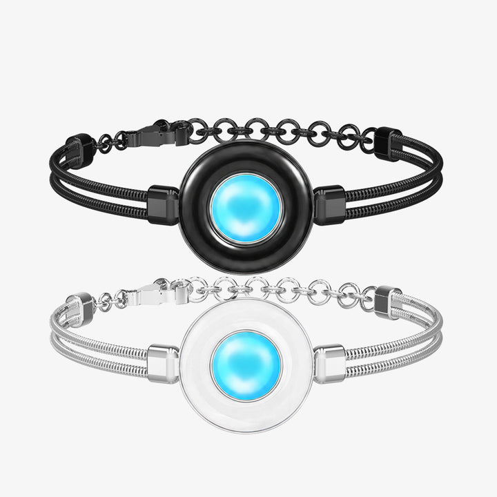 Bracelets tactiles Candy Wave (bleu profond + bleu clair)