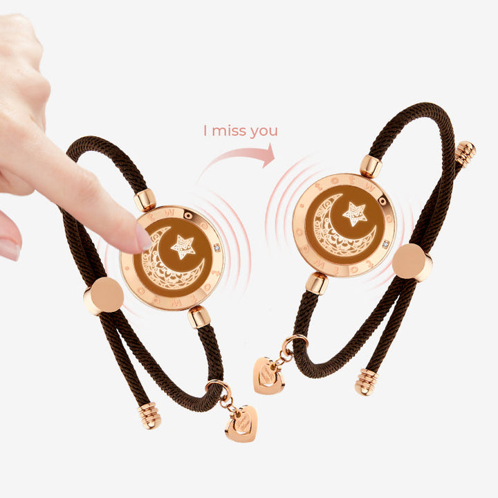 Pulsera táctil lunar con cuerda de milan soltera