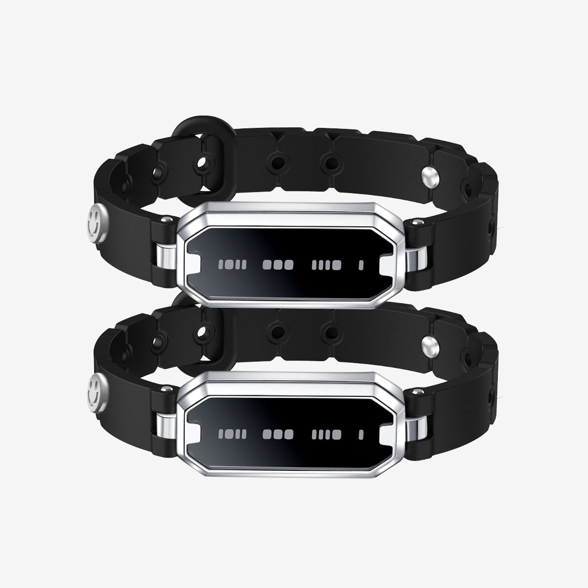 Morse Love Touch Bracelets with Silicone (Black & Black)