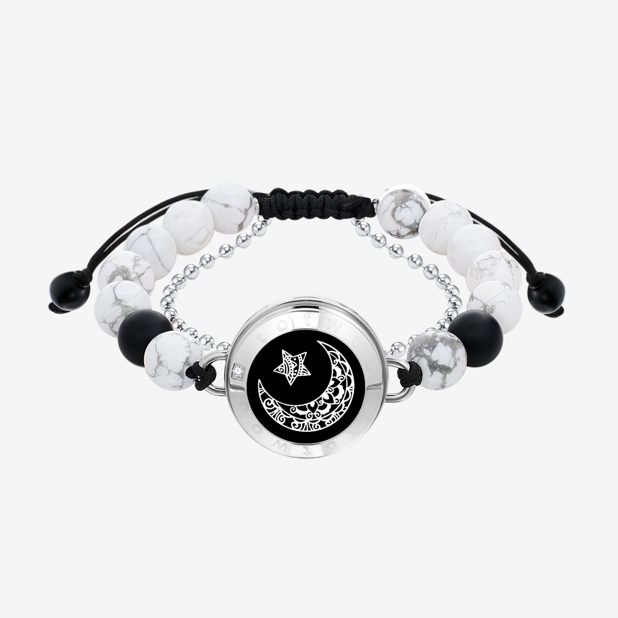 Sun&Moon Touch Bracelets with Matching Beads Single