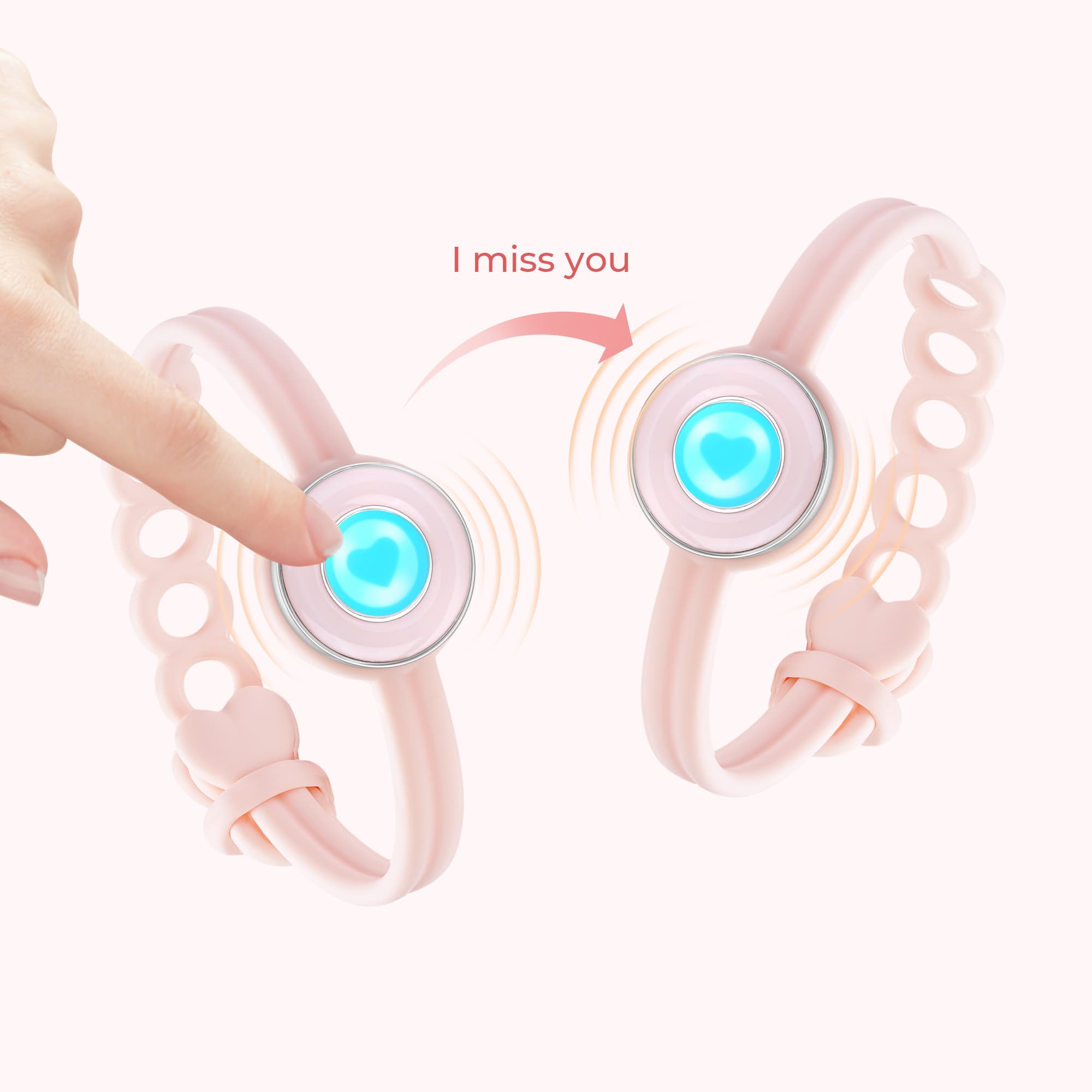 Braccialetti touch originali Candy (rosa+rosa)
