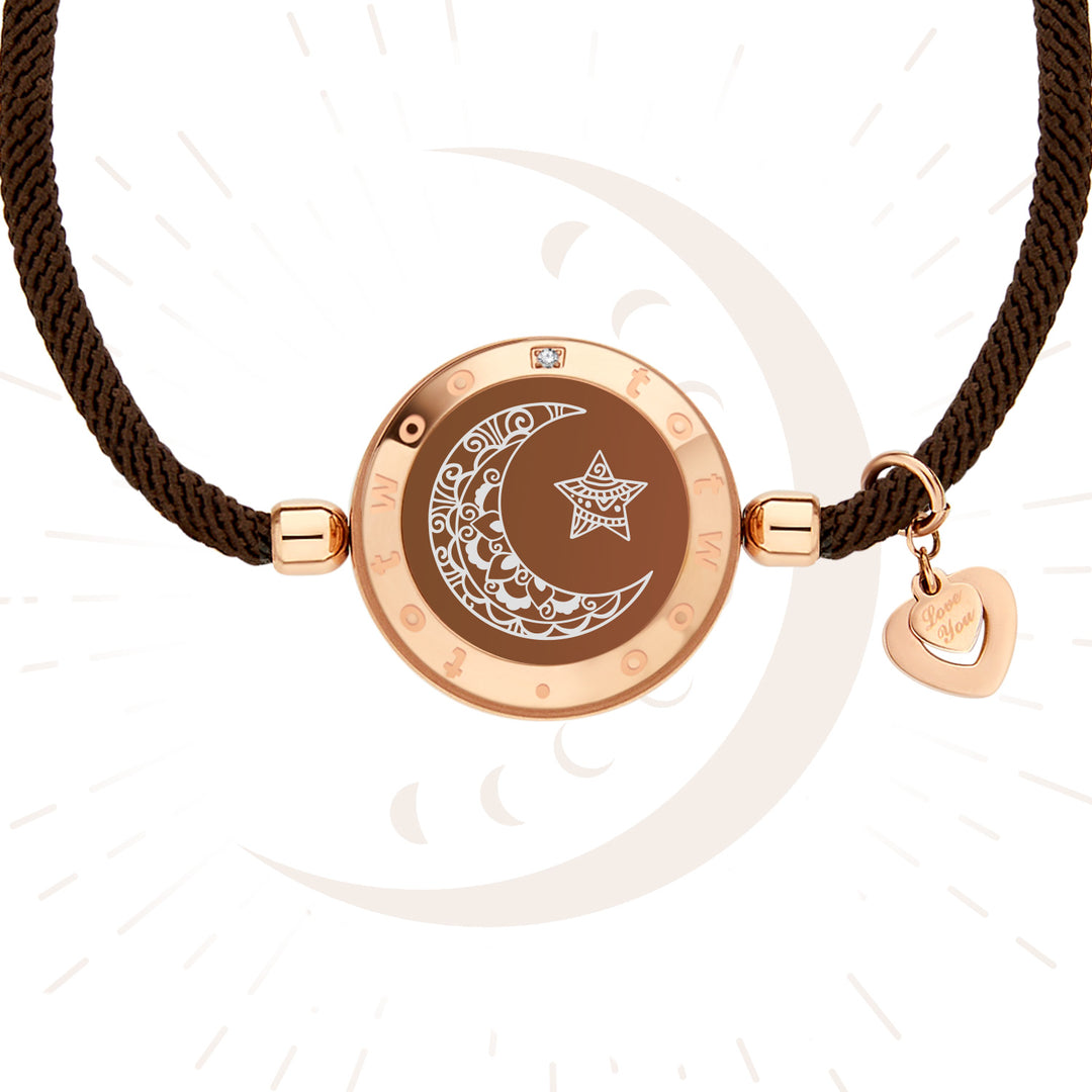 Pulsera táctil lunar con cuerda de milan soltera