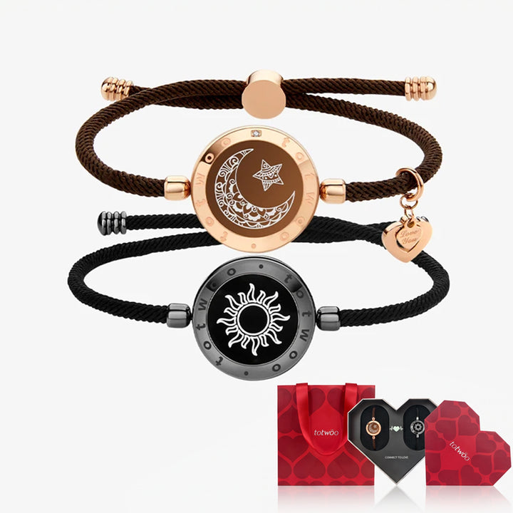 Pulseras Sun & Moon Touch con cuerda Milán (Negro+Marrón)