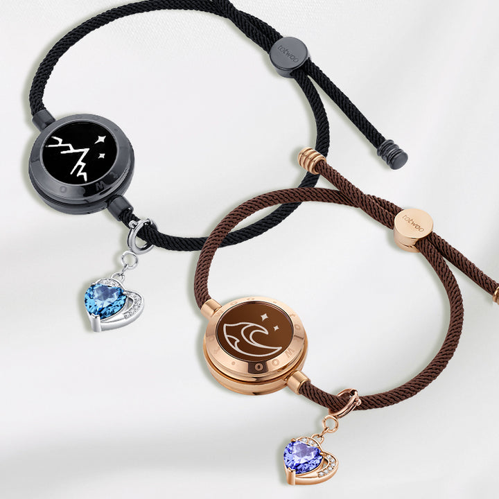 totwoo Birthstone Heart Charms (plata/oro rosa)