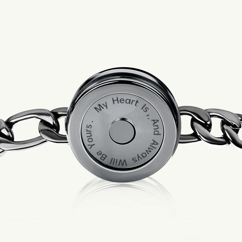 Mountain&Sea Touch Bracelets (Black Figaro Chain+Rose Gold Snake Chain)