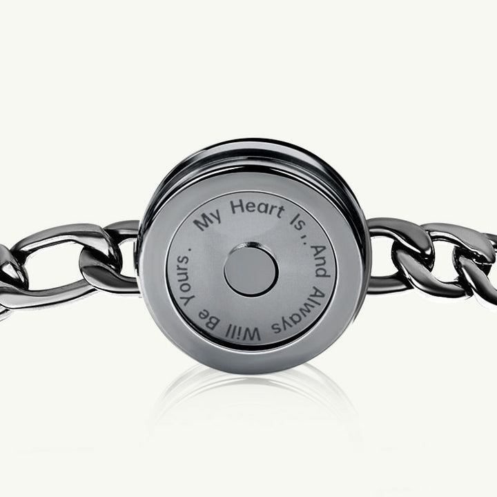 Mountain&Sea Touch Bracelets (Black Figaro Chain+Rose Gold Snake Chain)