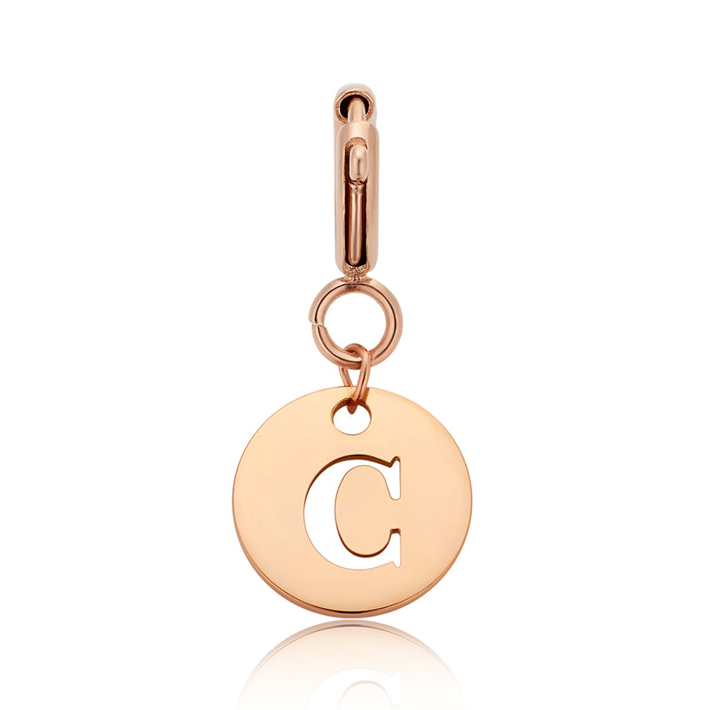 totwoo Letter Charm (Silver/Rose Gold/Black)