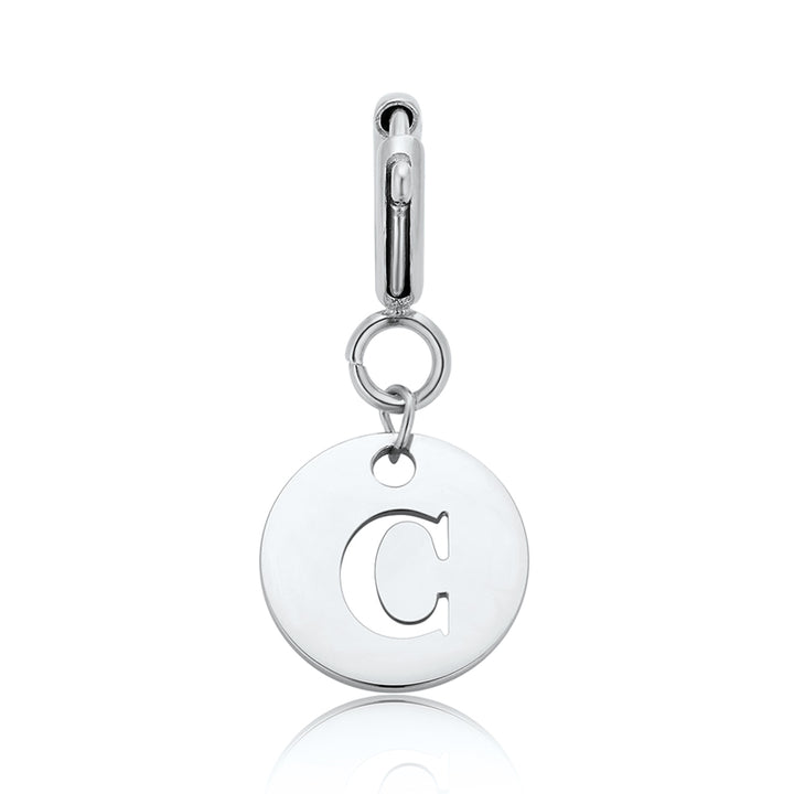 totwoo Letter Charm (plata/oro rosa/negro)
