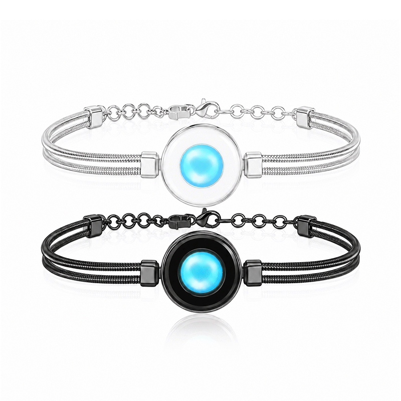 Bracelets tactiles Candy Wave (bleu profond + bleu clair)