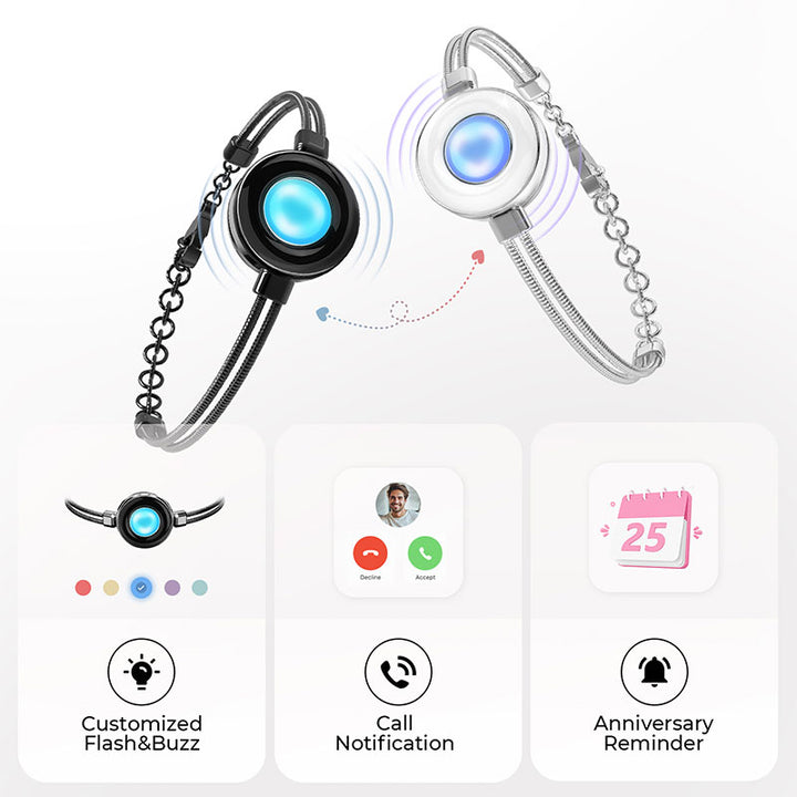 Bracelets tactiles Candy Wave (bleu profond + bleu clair)
