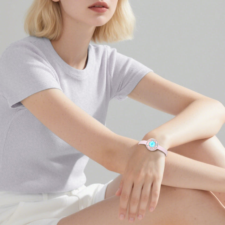 Candy Original & Wave Touch Bracelets (White+Pink)