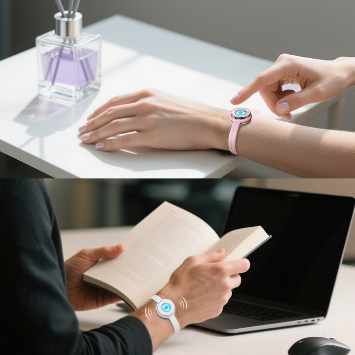 Candy Original & Wave Touch Bracelets (White+Pink)
