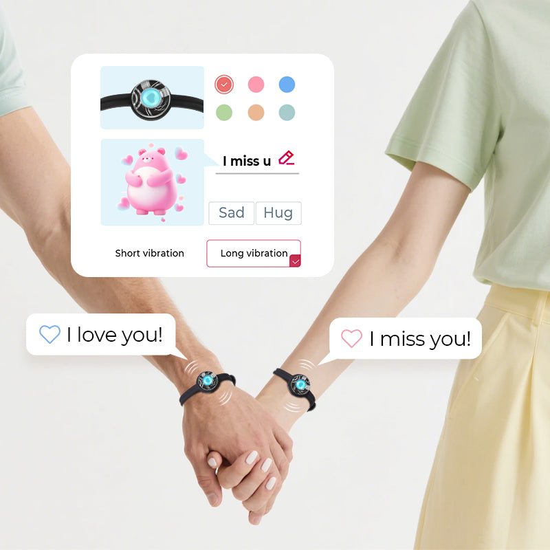 Candy Wave Touch Bracelets (Black+Black)