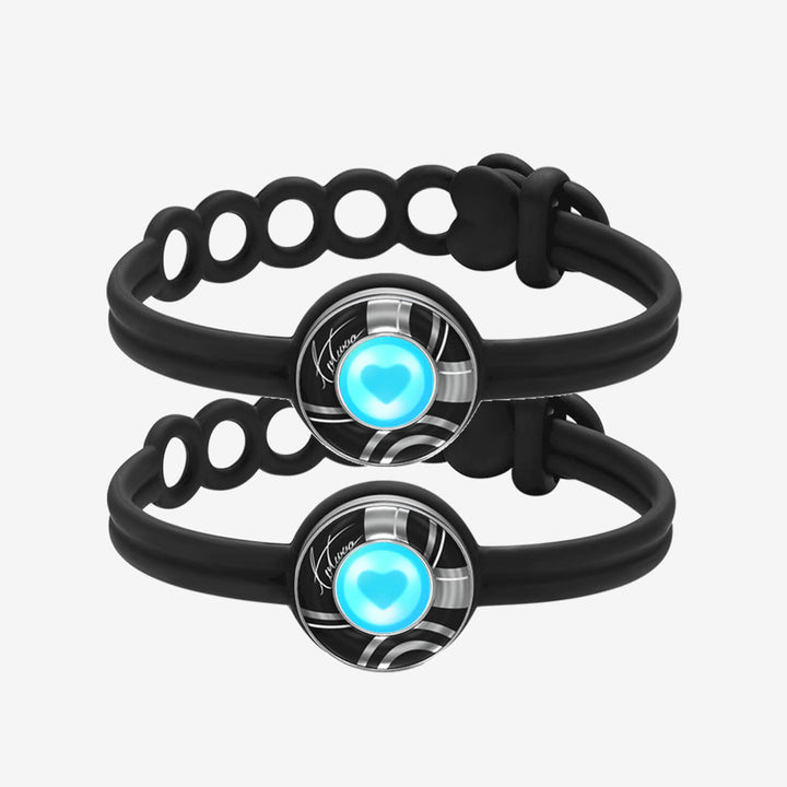 Pulseras de toque de ola de dulces (negro+negro)