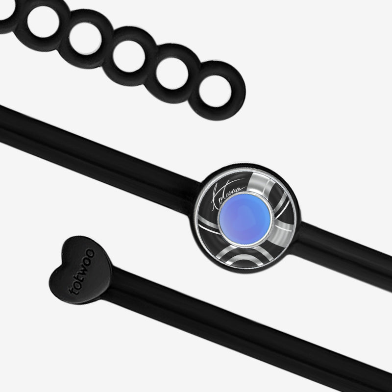 Pulseras de toque de ola de dulces (negro+negro)