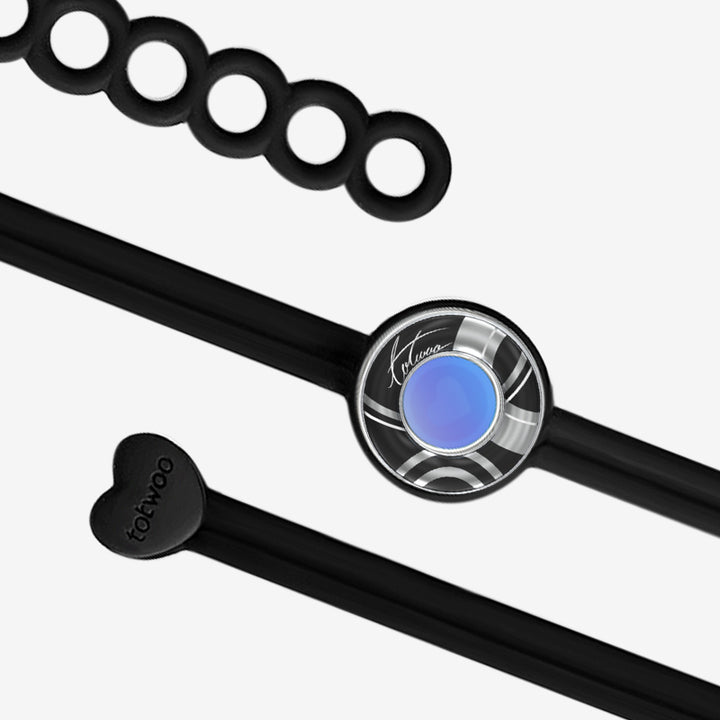 Pulseras de toque de ola de dulces (negro+negro)