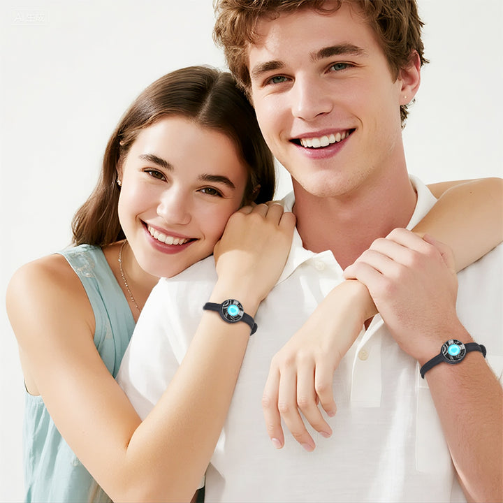 Pulseras de toque de ola de dulces (negro+negro)