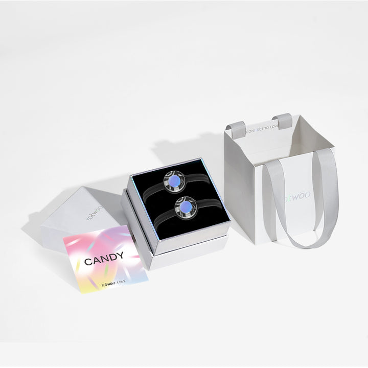 Pulseras de toque de ola de dulces (negro+negro)