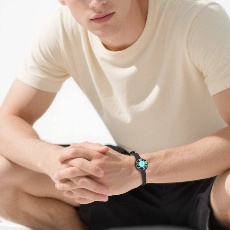 キャンディーウェーブタッチブレスレット（ブラック+ピンク）