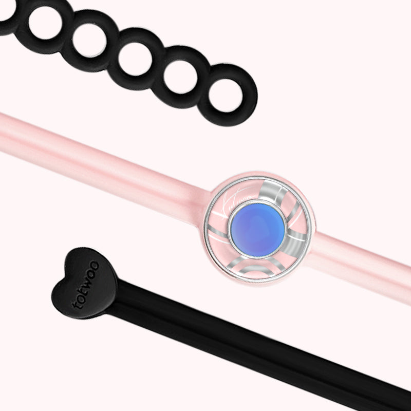 キャンディーウェーブタッチブレスレット（ブラック+ピンク）