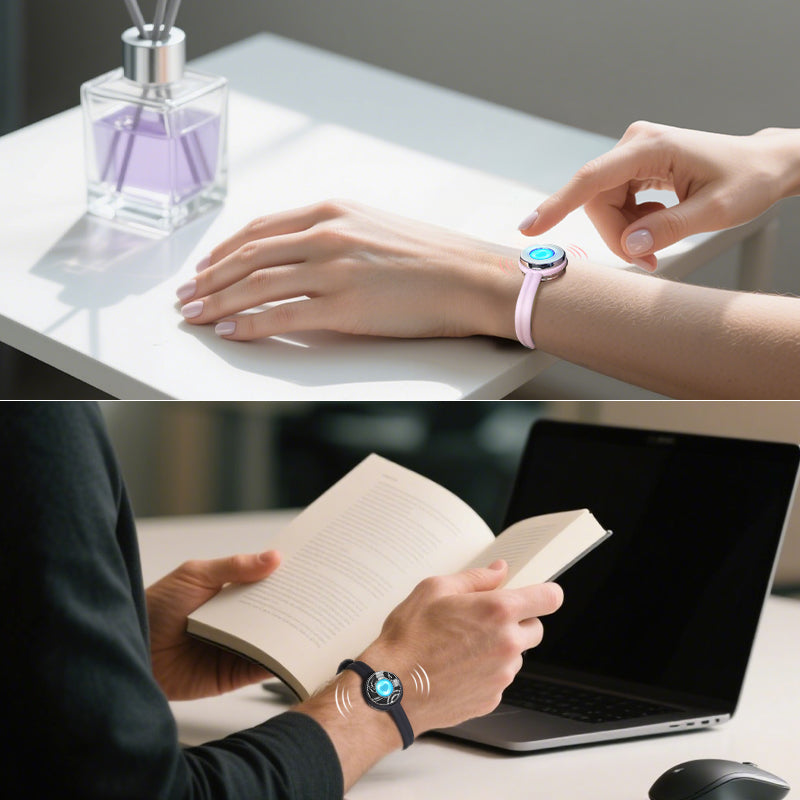 Candy Original & Wave Touch Bracelets (Black+Pink)