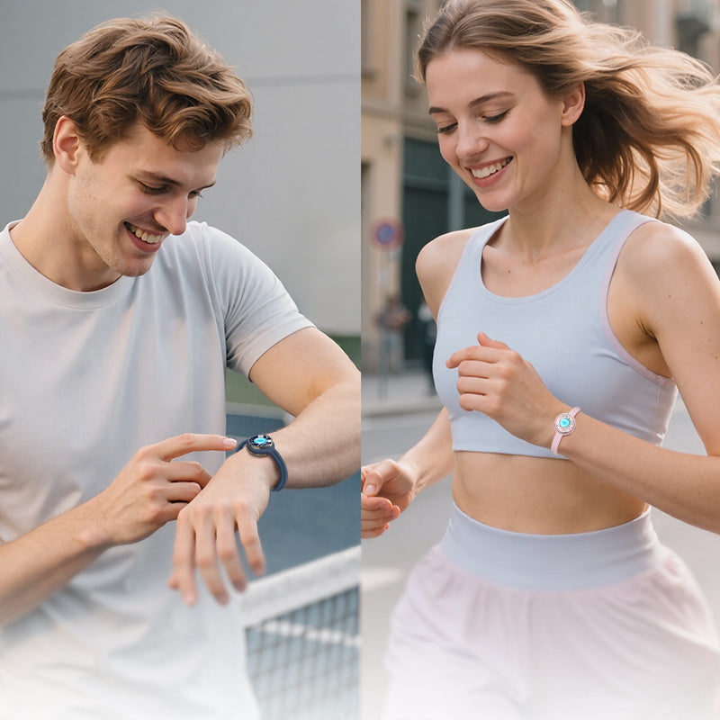 Candy Wave Touch Bracelets(Deep Blue+Pink)