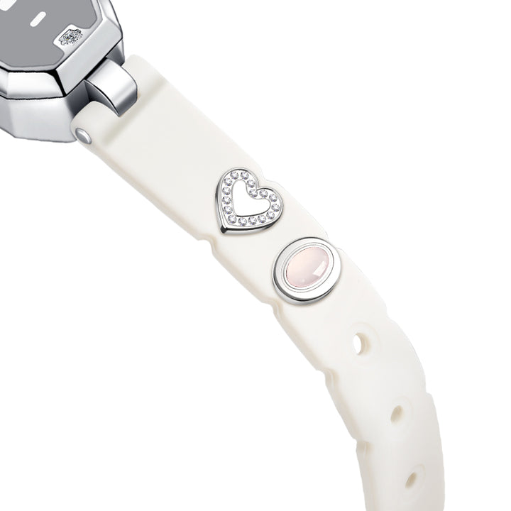 Cristal & Dijes de corazón para pulseras Morse Love